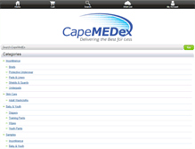 Tablet Screenshot of capemedex.com
